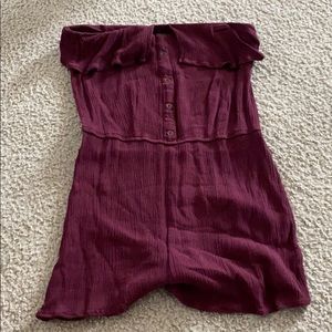 tillys burgundy romper